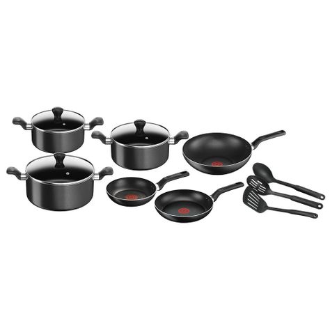 Batería 12 piezas Super Cook Black-0