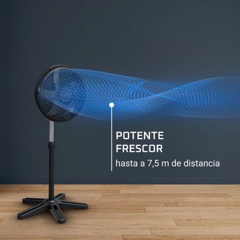 Ventilador pedestal Turbo Essential 15'' 40W Rowenta-1