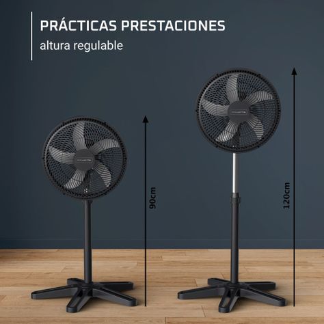 Ventilador pedestal Turbo Essential 15'' 40W Rowenta-4