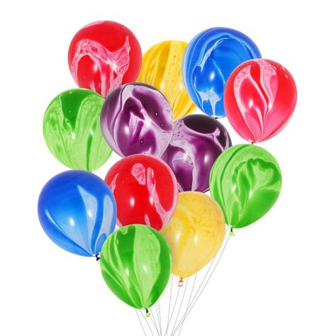 Set 12 Globos Diseño Agata Colores Surtidos-1