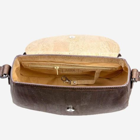 Cartera Bolso Bucket Corcho Natural Cuero Vegano-3