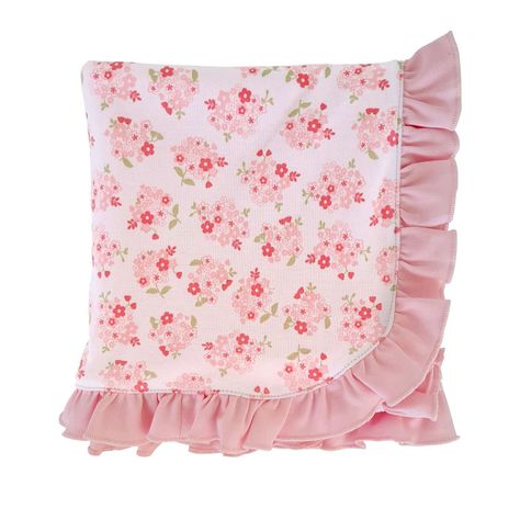 MANTA FLORES ROSADA TALLA UNICA -0