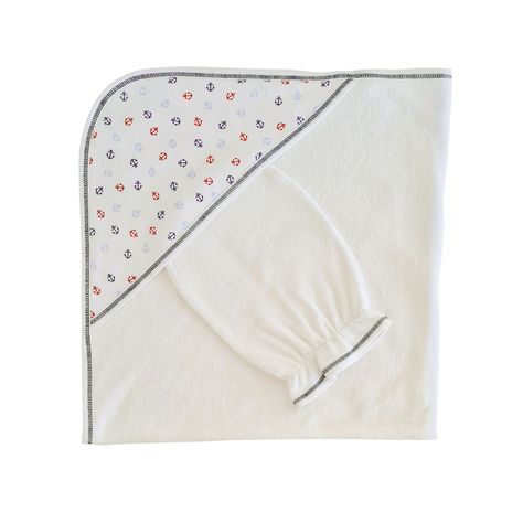 TOALLAS ANCLAS CON GUANTE TALLA UNICA -0