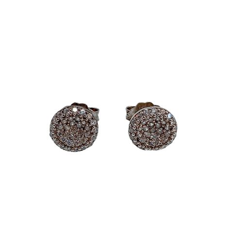 Aros Apegados Boton Plata Circones-0