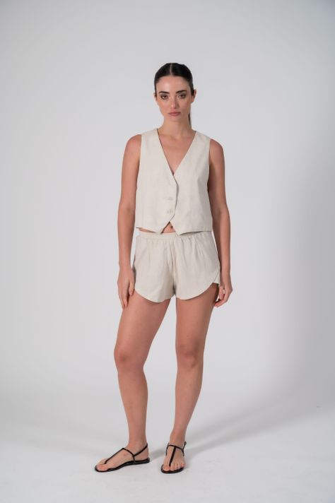 Short con lino-3
