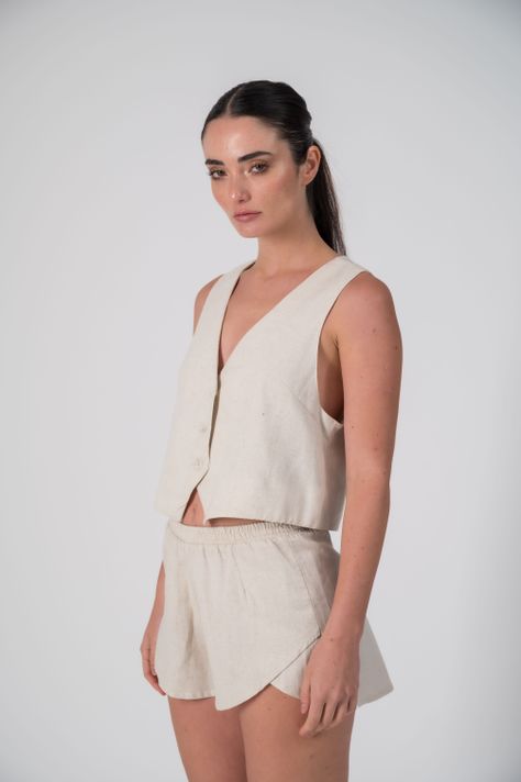 Short con lino-4