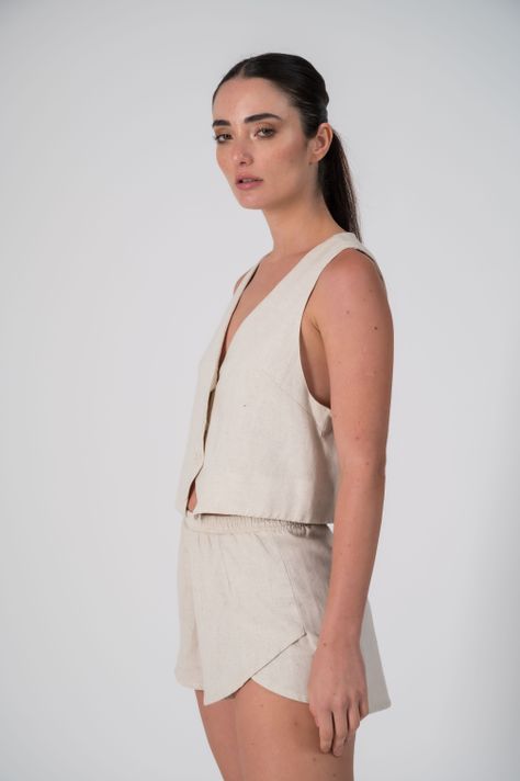 Short con lino-5