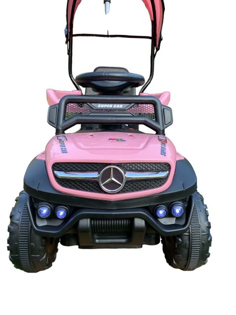 Jeep Correpasillos a Batería Mercedes Unimog 3 en 1 Rosado-3