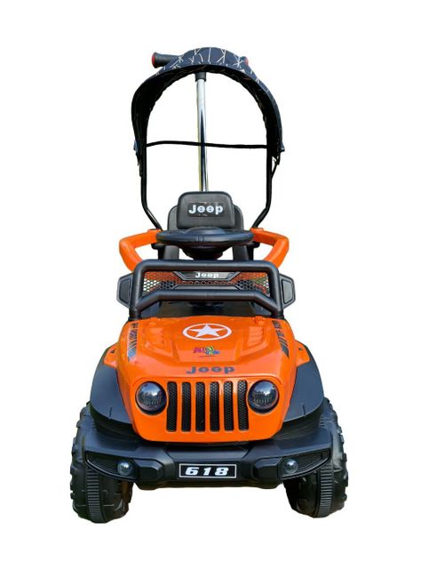 Jeep Empuje a Batería RC y Bluetooth 2 motores Naranja-2