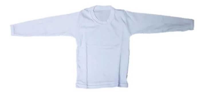 Pack 6 Camisetas Blancas Niño Algodón Manga Larga-2