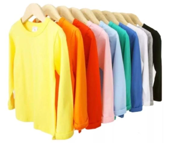 Pack 3 Camisetas Niño Algodón M/Larga Colores -1