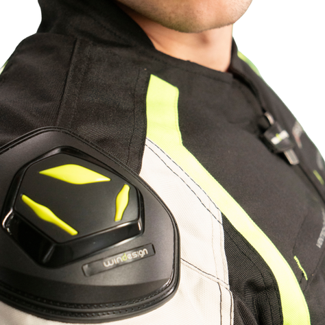 Chaqueta Moto Windesign Protección hombros codos espalda-3