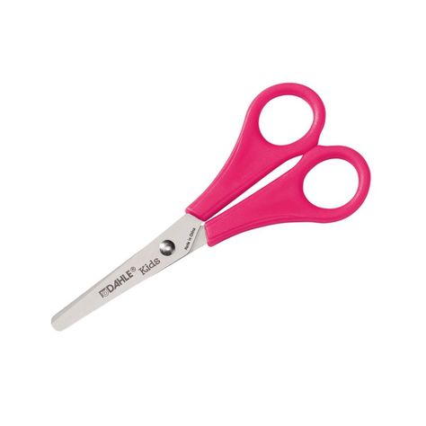 Tijera Infantil punta redonda 13 cm Rosa-0