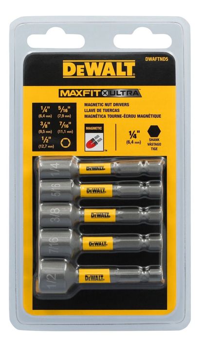 Set 5 Punta Magnetica 1/4" MaxFit DeWalt DWAFTND5-0