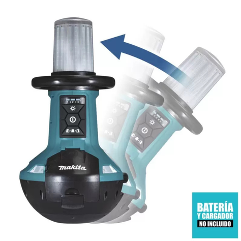 Luz L.E.D. Vertical Inalámbrica Makita LXT® 18V X2 DML810-1