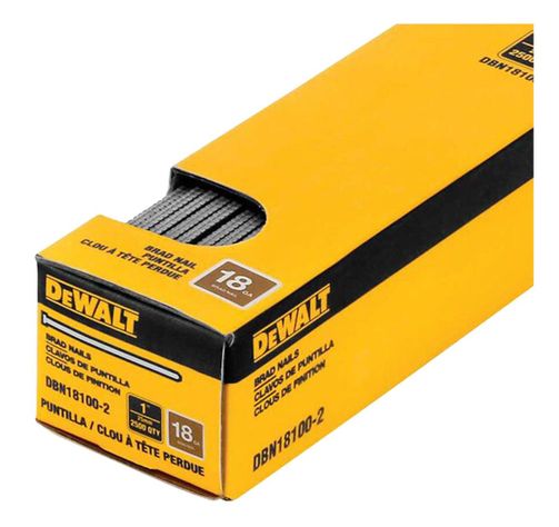 Caja De 2500 Clavos De Puntilla 18ga 1 Dewalt Dbn18100-2-1