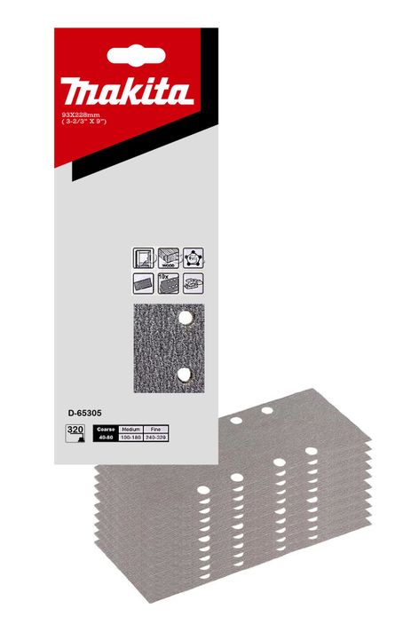 Lija Multiuso (10un) 93x228 G320 Makita D-65305-0