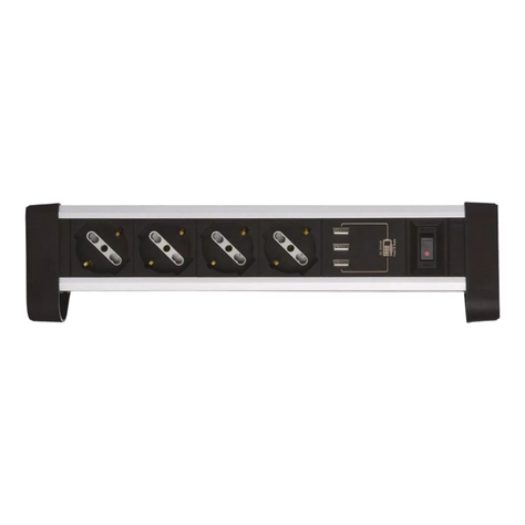 Alargador Zapatilla Para Escritorio 4 Tomas + 3 Puertos Usb-8