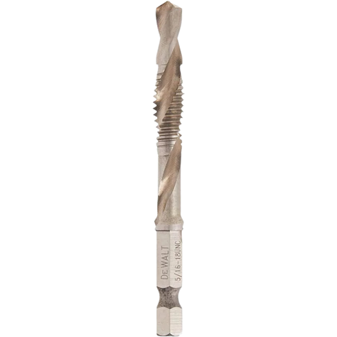 Broca Impacto Punta Macho 5/16''-18 Dewalt Dwadtqtr51618-2