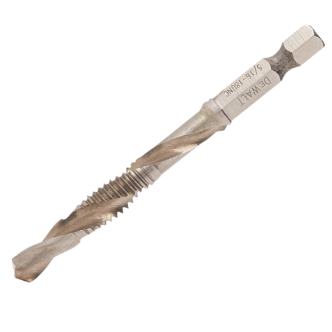 Broca Impacto Punta Macho 5/16''-18 Dewalt Dwadtqtr51618-4