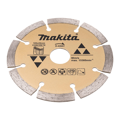 Disco Diamantado Segmentado 105x20mm + Anillo Makita D-42531-4