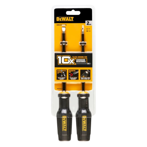 Juego De Destornilladores (2 pc) demoliciòn Dewalt DWHT65100-2