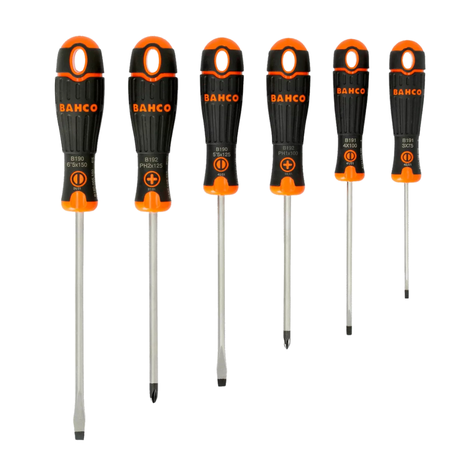 Juego Destornilladores mango de goma Fit B219.006 Bahco-0