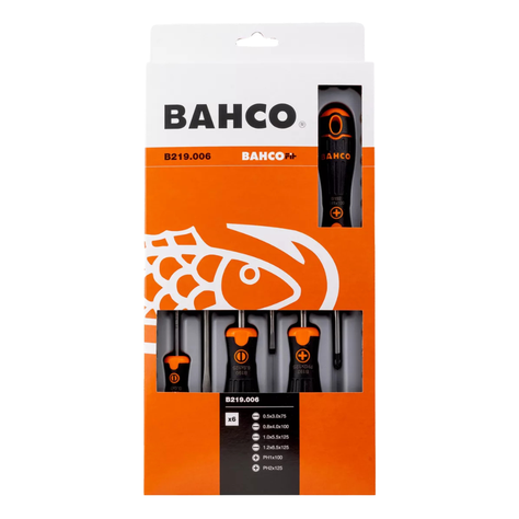 Juego Destornilladores mango de goma Fit B219.006 Bahco-3