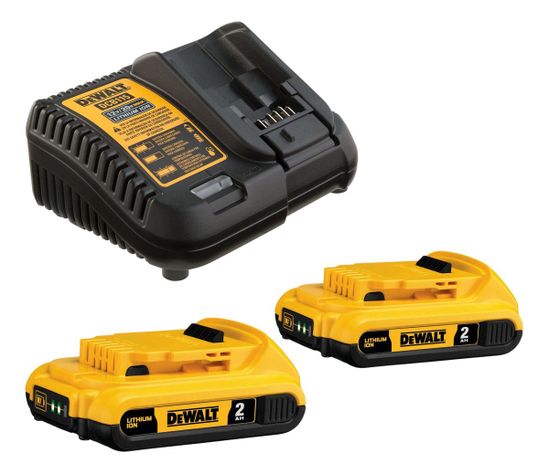 Kit Baterías 2ah + Cargador 20v Dewalt Dcb203c2-0