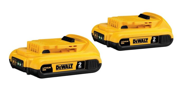 Kit Baterías 2ah + Cargador 20v Dewalt Dcb203c2-2