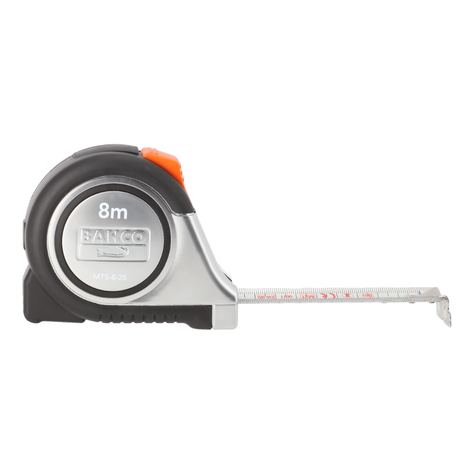 Huincha de Medir bahco 8 mts mts-8-25-E-2