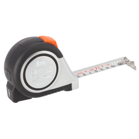 Huincha de Medir bahco 8 mts mts-8-25-E-3