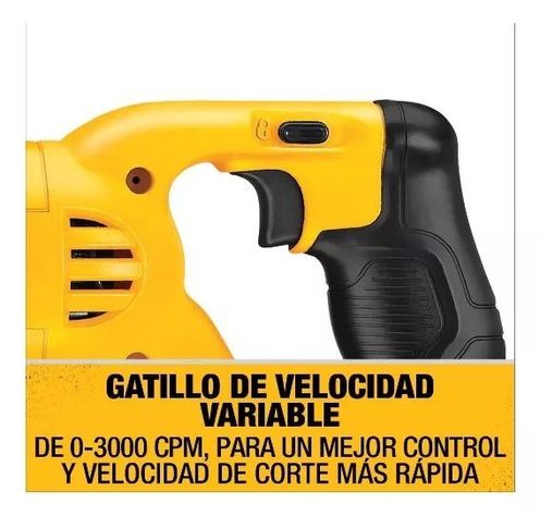 Sierra Sable Inalámbrica  Velocidad Variable Dewalt Dcs380B-3
