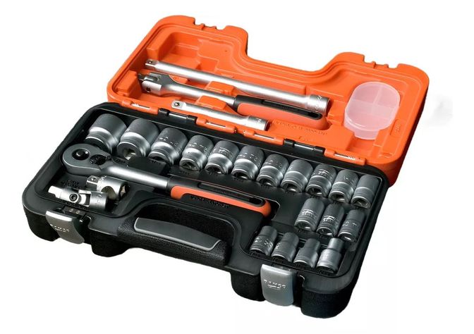 Maleta dados 1/2 24pzs mm hex - S240-3