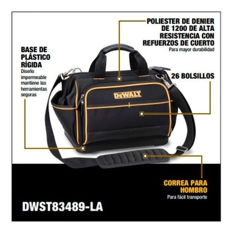 Bolso De Herramientas 355mm 26 Bolsillos Dewalt Dwst83489-la-7