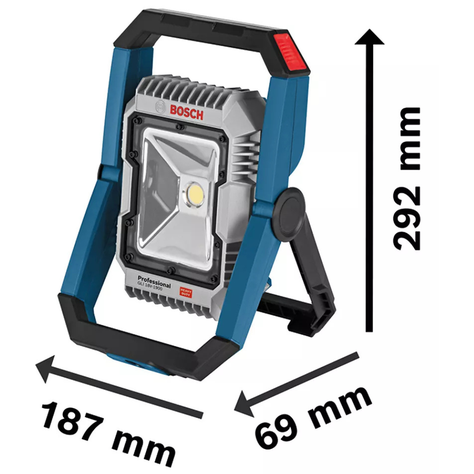 Linterna inalámbrica Bosch GLI 18V 1900 Lúmenes S/batería-6