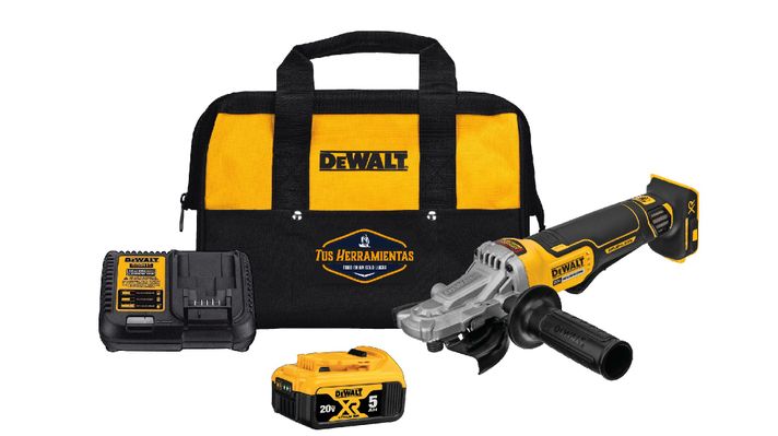 Esmeril De Cabeza Plana 5 20v 1 Bat Dewalt Dcg413fb-p1-6