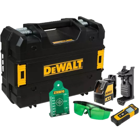 Kit Nivel Laser Linea Cruzada Medidor 30m DeWalt DW0887100-0