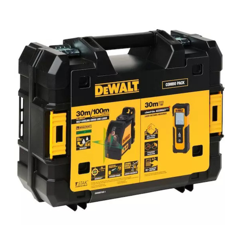 Kit Nivel Laser Linea Cruzada Medidor 30m DeWalt DW0887100-1