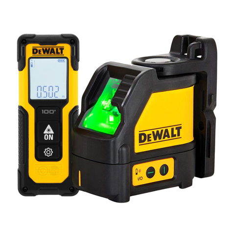 Kit Nivel Laser Linea Cruzada Medidor 30m DeWalt DW0887100-2