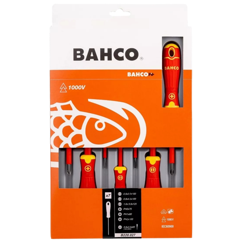 Set destornilladores aislado 7 piezas - B220.027-0