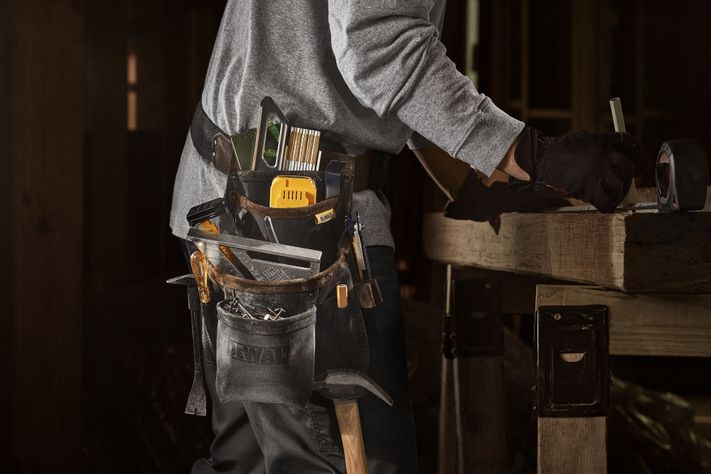 Bolso de cuero con cinturón 12 bolsillos DEWALT DWST550115-3
