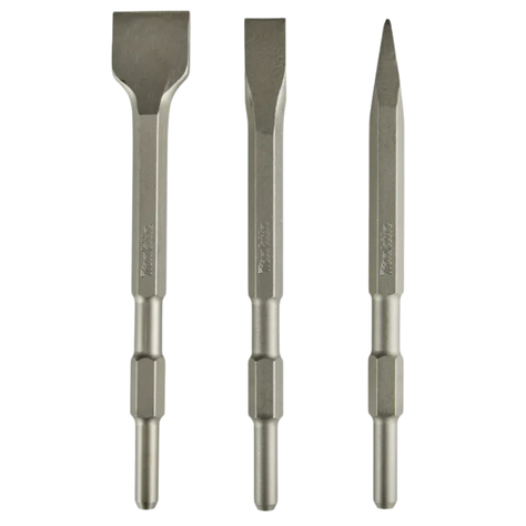 Juego de cinceles 3 piezas hexagonales 17mm Makita D-71320-0