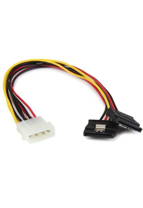 Cable de Alimentación de 30cm Adaptador Molex LP4 a 2x SATA-0