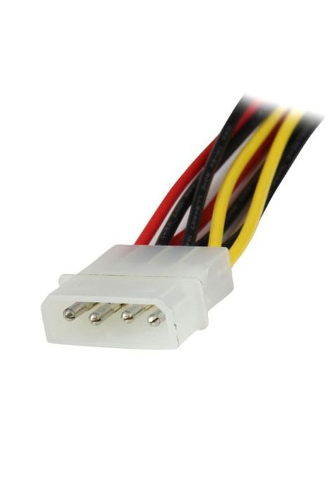 Cable de Alimentación de 30cm Adaptador Molex LP4 a 2x SATA-1