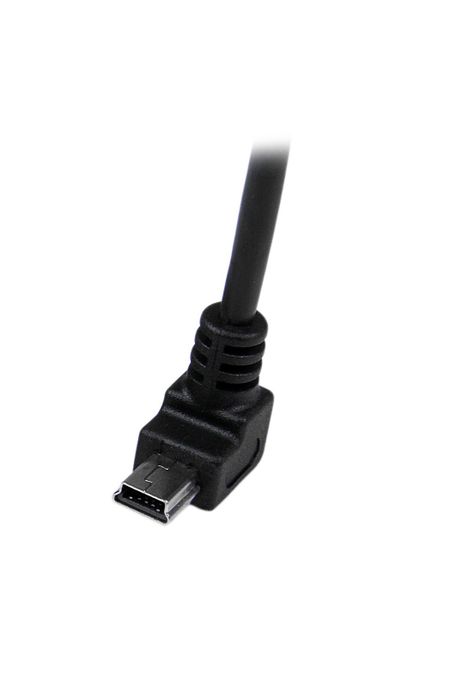 Cable USB de 2mts USB A a Mini USB B Acodado Abajo-3