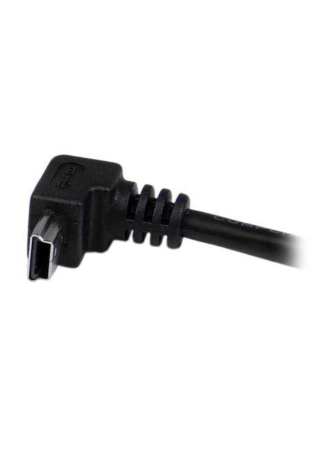 Cable USB de 2mts USB A a Mini USB B Acodado Abajo-4