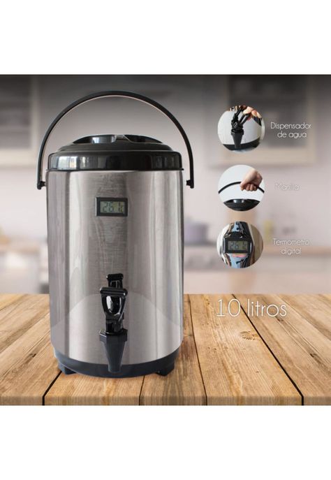 Termo Acero Inoxidable 10 litros con Visor-1