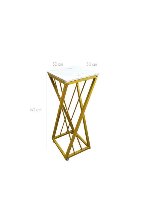 Mesa Lateral Decorativa Moderna – Soporte Plantas Decoración-2