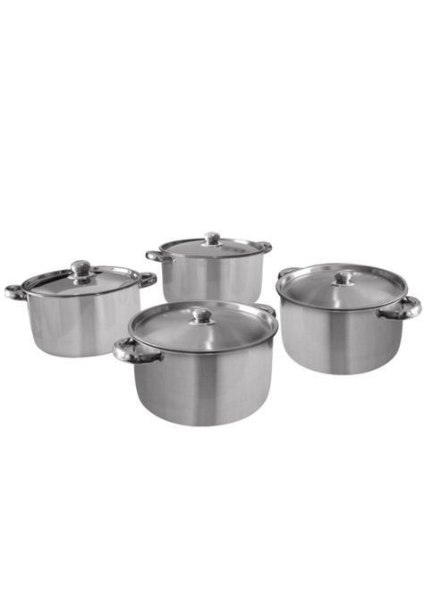 Set de Ollas Acero Inoxidable 8 Piezas-0